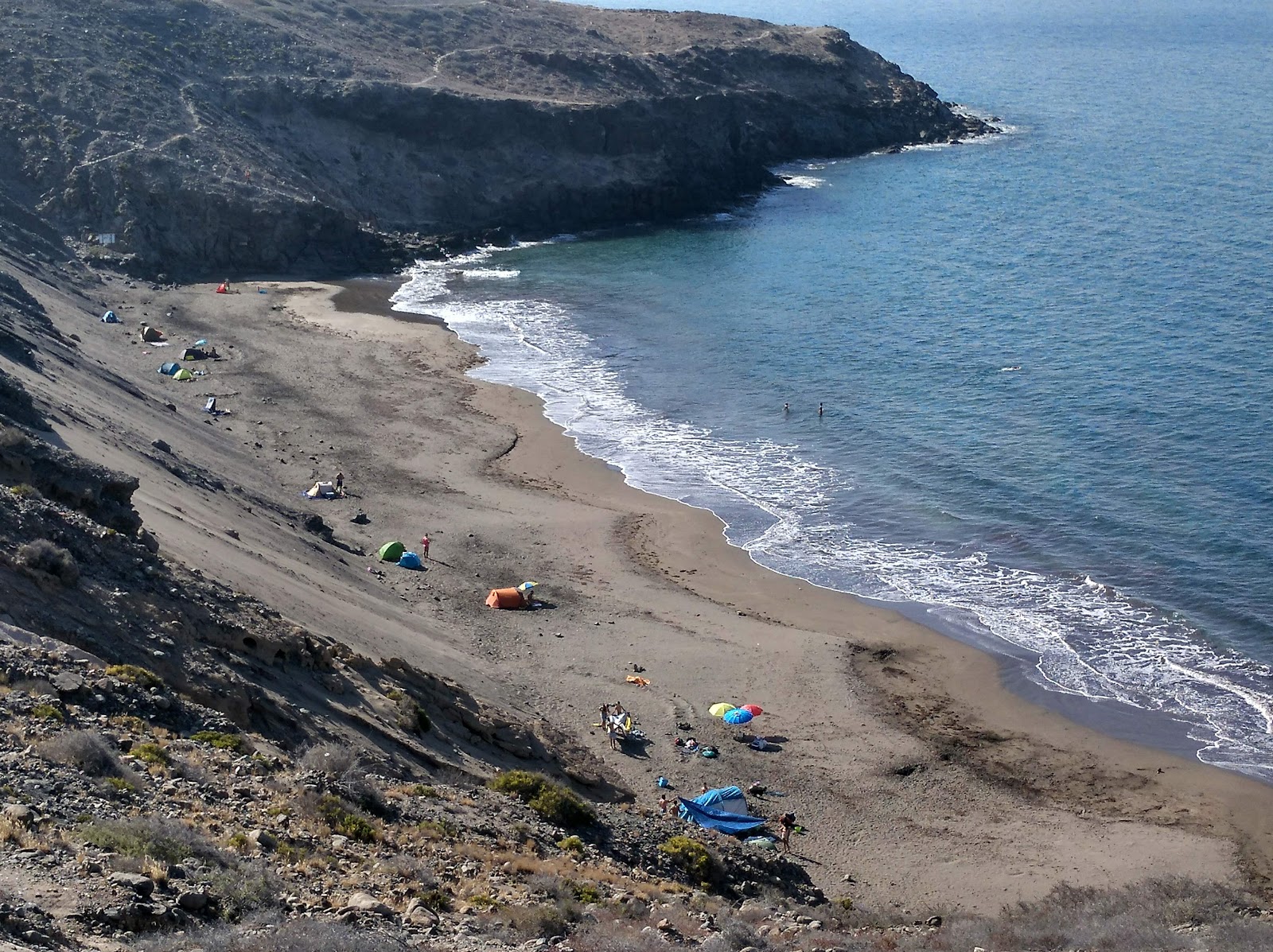 montaña de arena view from above